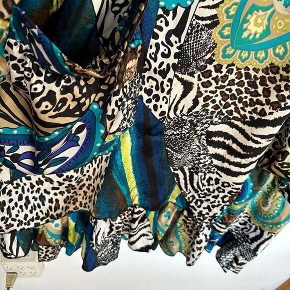 Skullz London Women’s Slinky Mixed Animal Print Paisley Avant Garde Lagen Look E - Picture 13 of 13